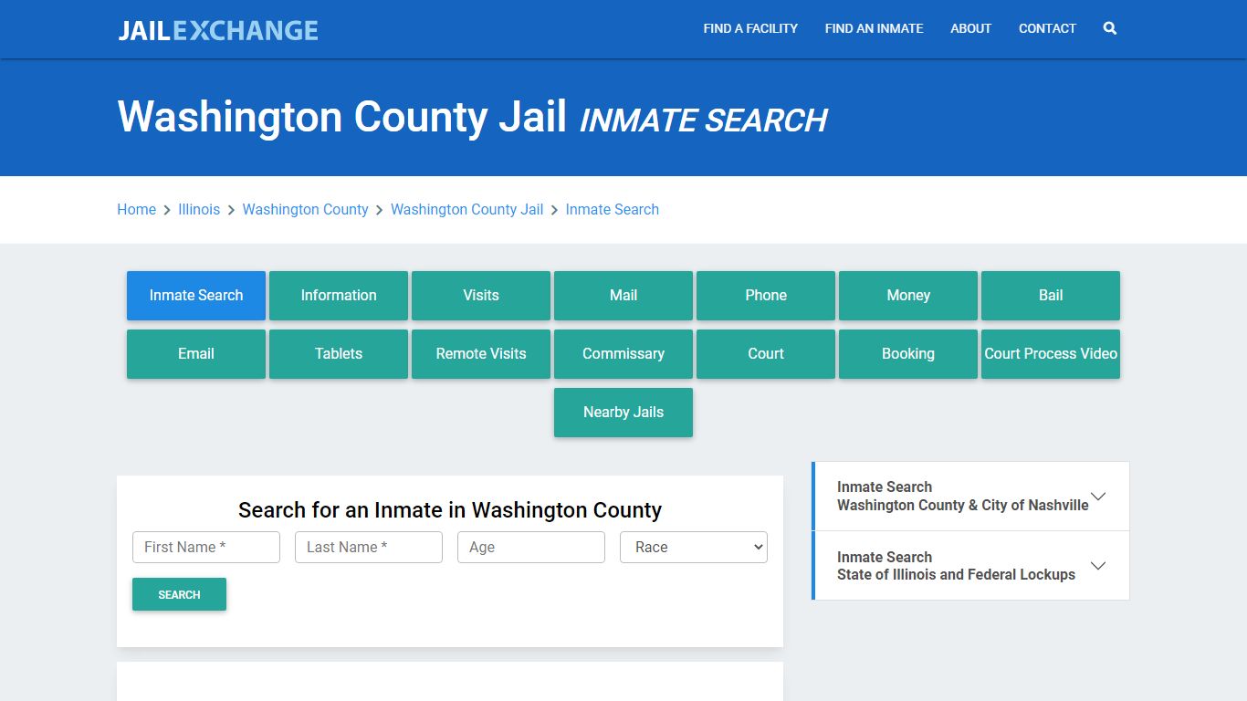 Washington County Jail, IL Inmate Search: Roster & Mugshots